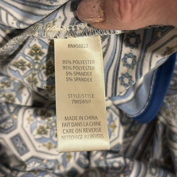 Max Studio Empire Dress V Neck Medallion Size XS - Picture 12 of 13